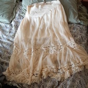Free people boho maxi skirt